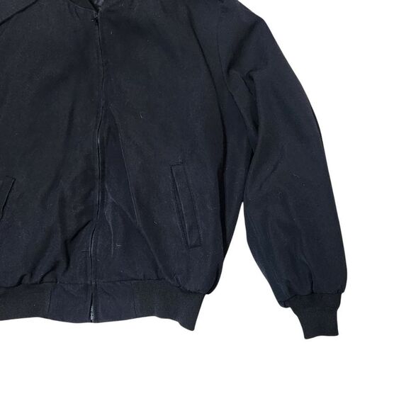 Vintage Neptune Garment Company Jacket Size 52 Regular Black Vest Insert Zip Up - Picture 12 of 15